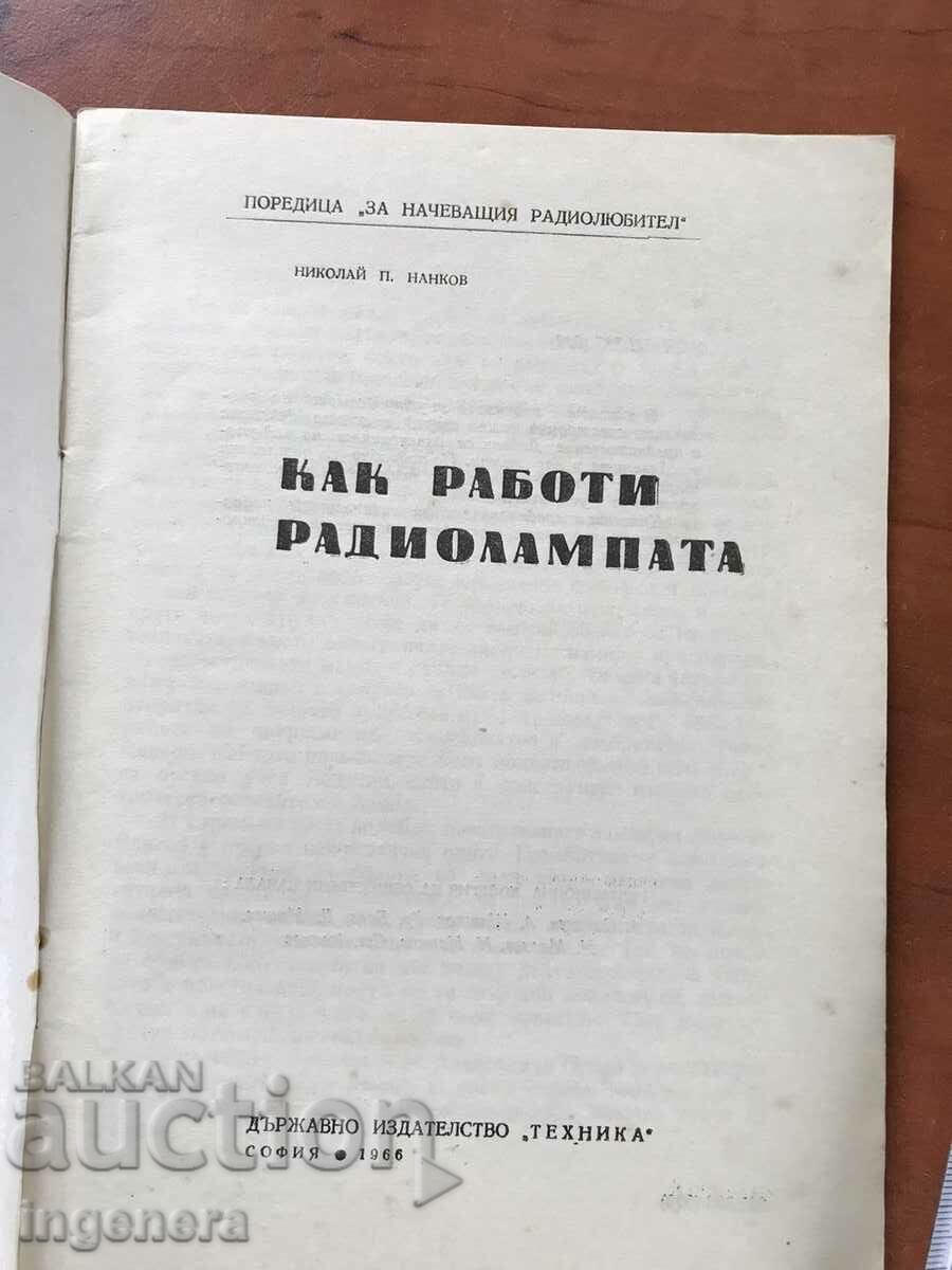 BOOK-N.NANKOV-HOW THE RADIO LAMP WORKS-1966 with price 25.00 BGN | € 12.78 BOOK-N.NANKOV-HOW THE RADIO LAMP WORKS-1966 with price 25.00 BGN | € 12.78