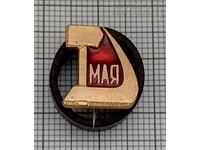 MAY 1 SICKLE AND HAMMER LABOR DAY RUSSIA BADGE