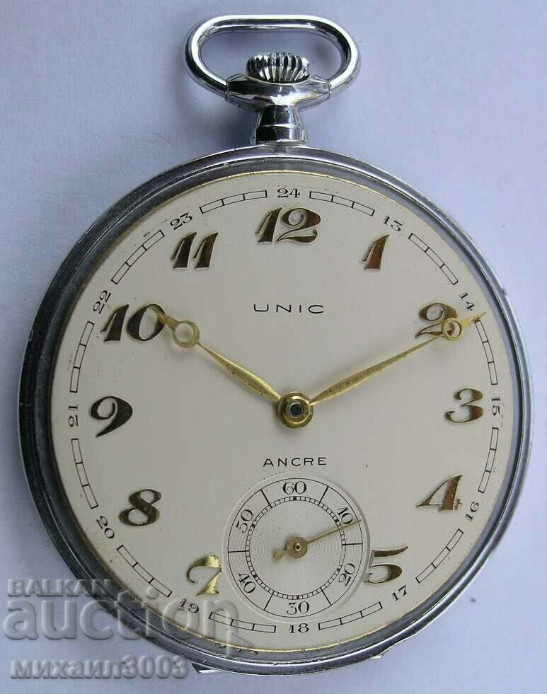 1940s UNIC SWISS POCKET WATCH with price 599.00 BGN | € 306.26 1940s UNIC SWISS POCKET WATCH with price 599.00 BGN | € 306.26