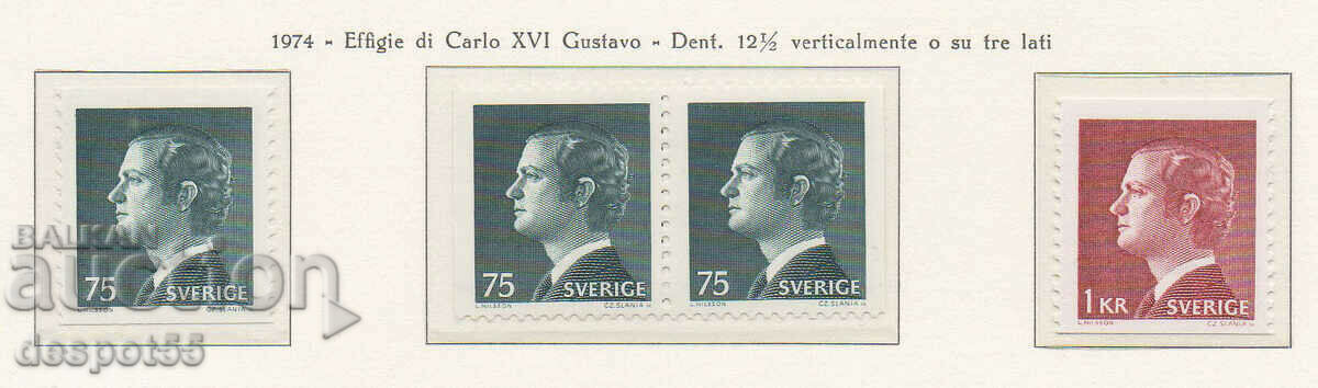 1974. Sweden. Carl XVI Gustaf.