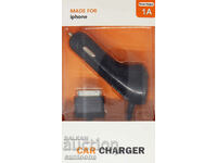 Car charger, for iPhone 4 + USB port, 12V-24V