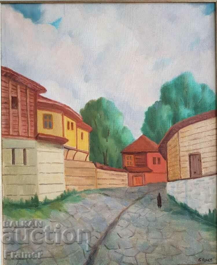 Boris Kolev 1906-1982 Unique Landscape from Bansko oil paints with price 1600.00 BGN | € 818.07 Boris Kolev 1906-1982 Unique Landscape from Bansko oil paints with price 1600.00 BGN | € 818.07