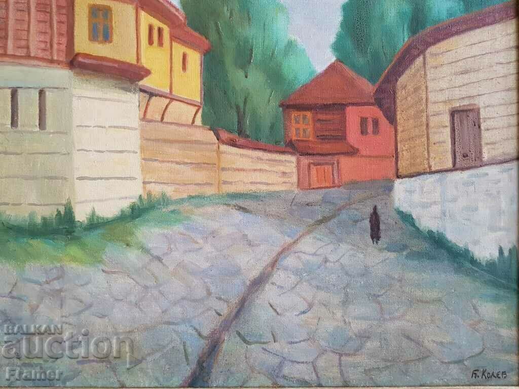 Auction Boris Kolev 1906-1982 Unique Landscape from Bansko oil paints Auction Boris Kolev 1906-1982 Unique Landscape from Bansko oil paints