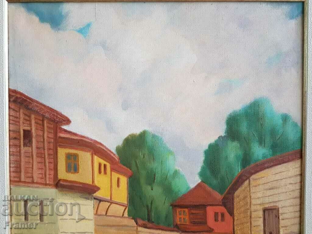 Boris Kolev 1906-1982 Unique Landscape from Bansko oil paints - 5 Boris Kolev 1906-1982 Unique Landscape from Bansko oil paints - 5