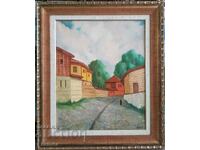 Boris Kolev 1906-1982 Unique Landscape from Bansko oil paints