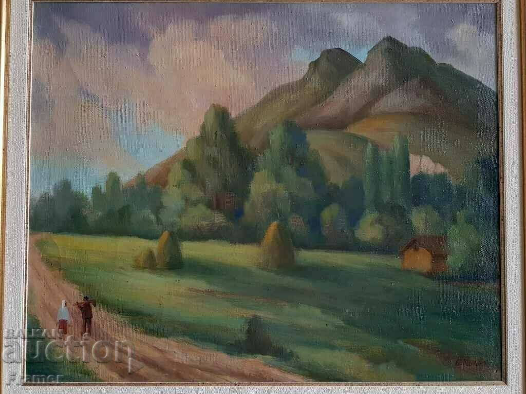 Boris Kolev 1906-1982 Unique Landscape from 1977 oil paints with price 1620.00 BGN | € 828.29 Boris Kolev 1906-1982 Unique Landscape from 1977 oil paints with price 1620.00 BGN | € 828.29