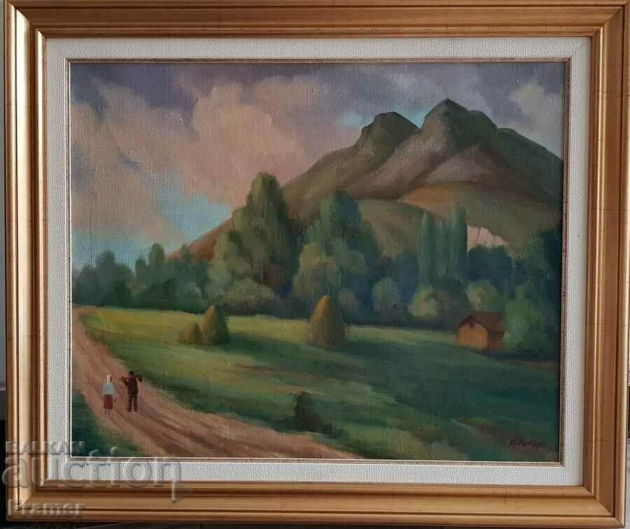 Boris Kolev 1906-1982 Unique Landscape from 1977 oil paints Boris Kolev 1906-1982 Unique Landscape from 1977 oil paints