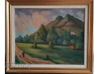 Boris Kolev 1906-1982 Unique Landscape from 1977 oil paints