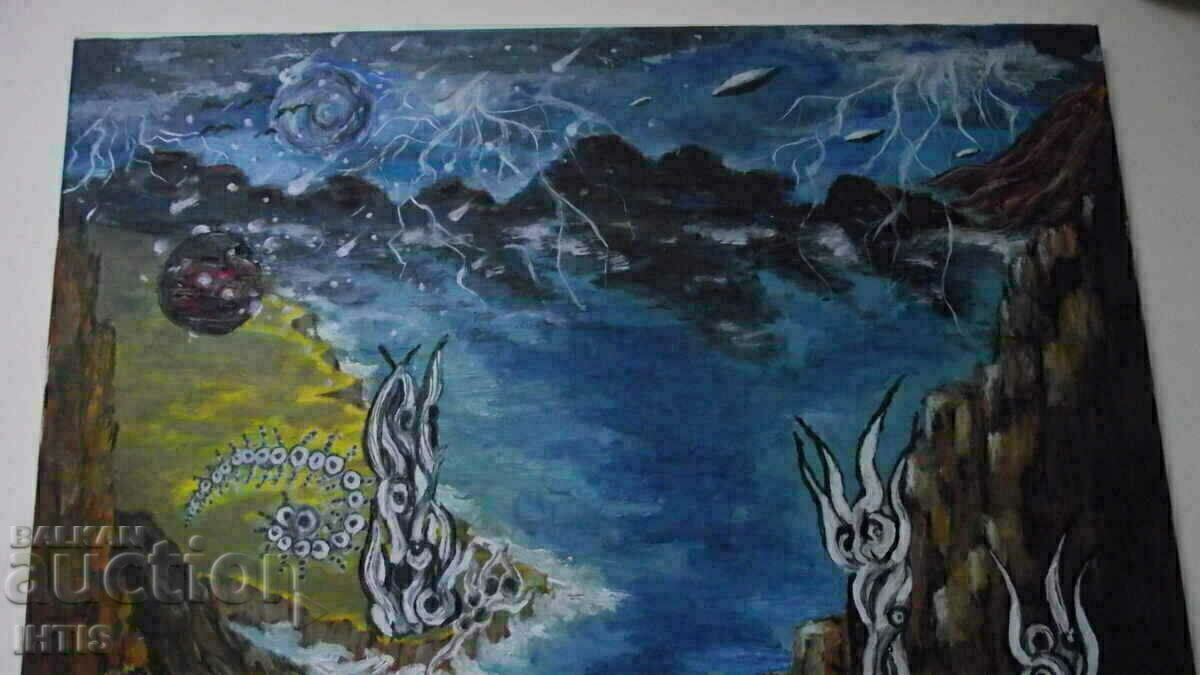 Delivery of PAINTING- / Master Drawing-abstraction /- oil - Delivery of PAINTING- / Master Drawing-abstraction /- oil -