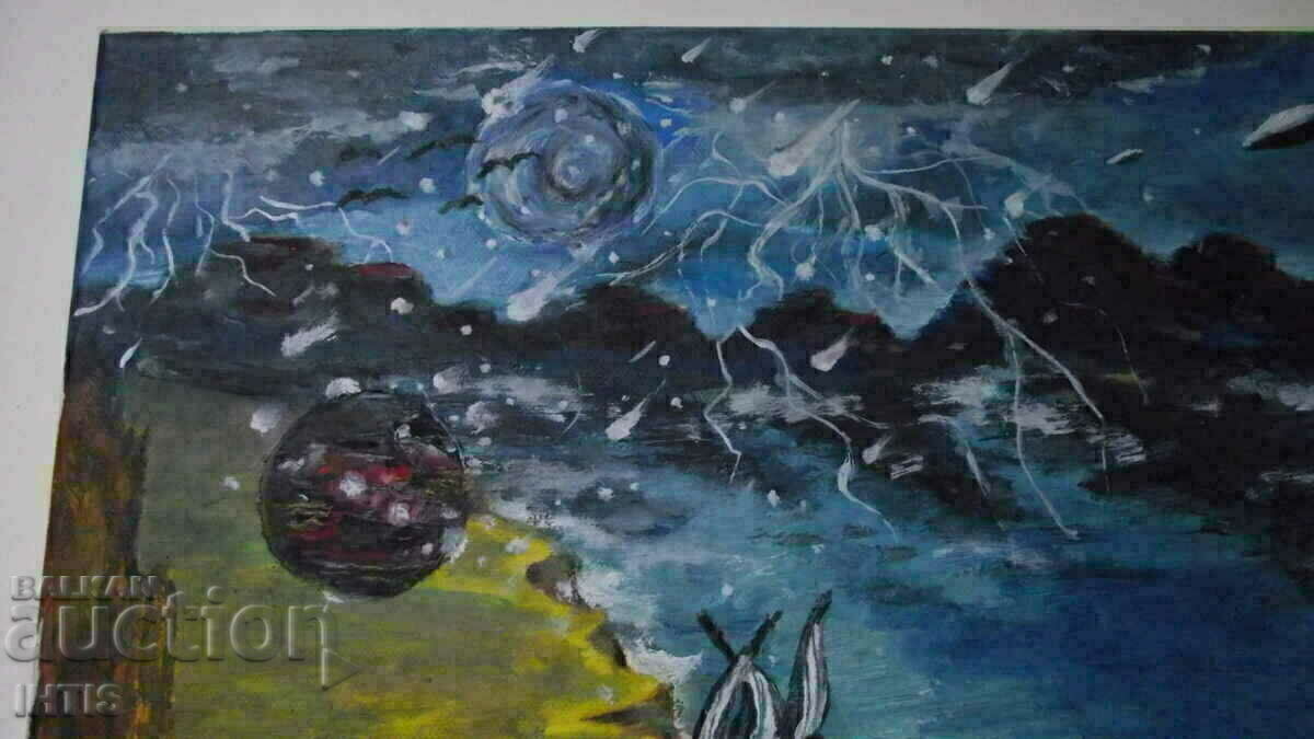 PAINTING- / Master Drawing-abstraction /- oil - - 5 PAINTING- / Master Drawing-abstraction /- oil - - 5