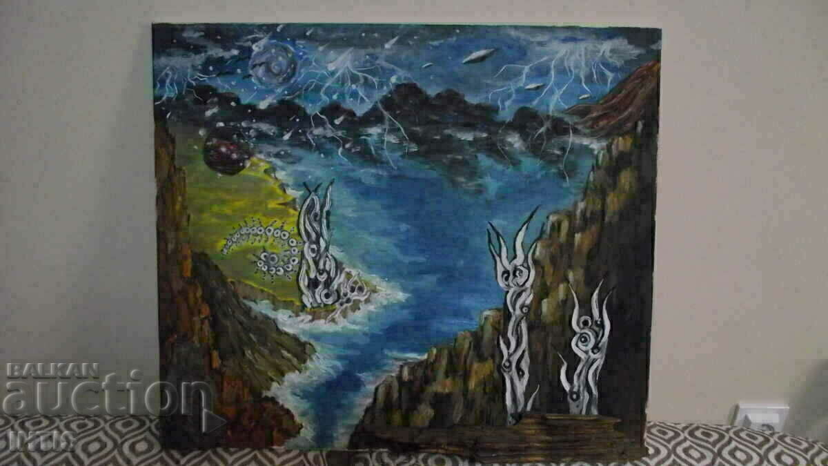 PICTURA- / Master Desen-abstracție /- ulei - PICTURA- / Master Desen-abstracție /- ulei -