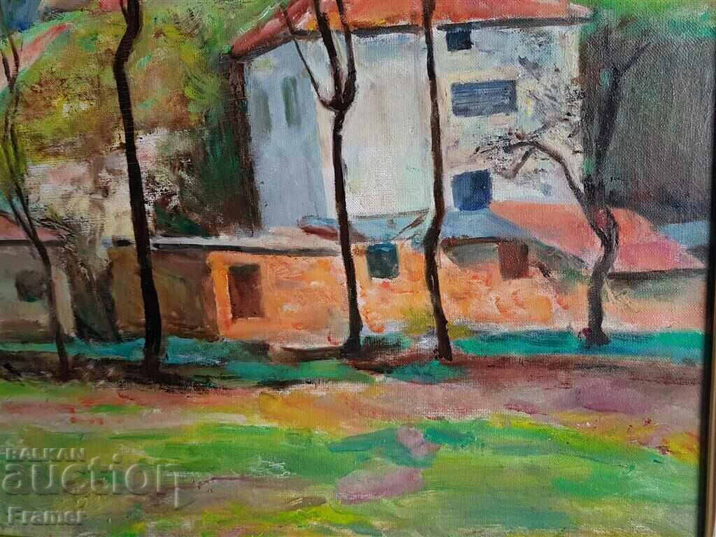 ЗДРАВКО АЛЕКСАНДРОВ 1911 - 1998 Пейзаж пролет 1992г масло - 5 ЗДРАВКО АЛЕКСАНДРОВ 1911 - 1998 Пейзаж пролет 1992г масло - 5