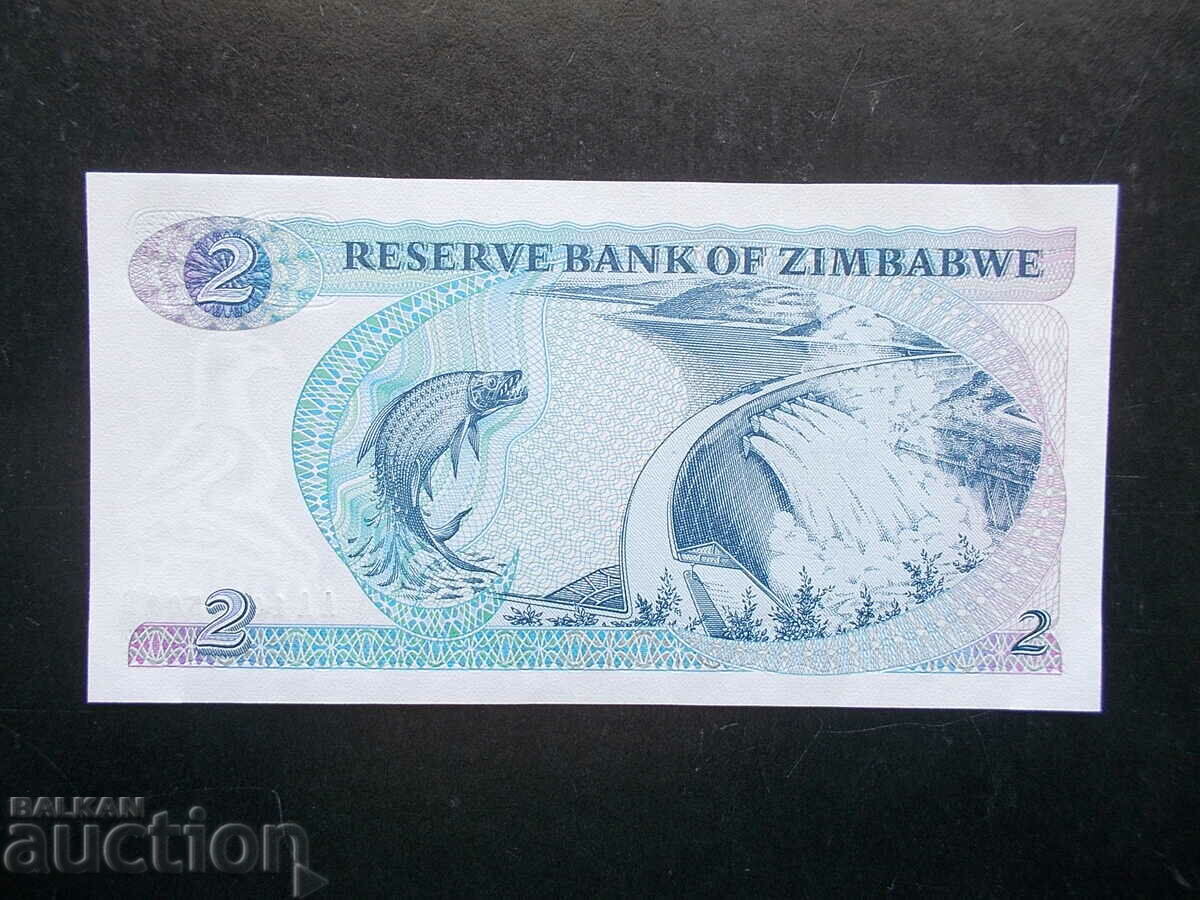ZIMBABWE, 2 $, 1980, UNC with price 19.99 BGN | € 10.22 ZIMBABWE, 2 $, 1980, UNC with price 19.99 BGN | € 10.22