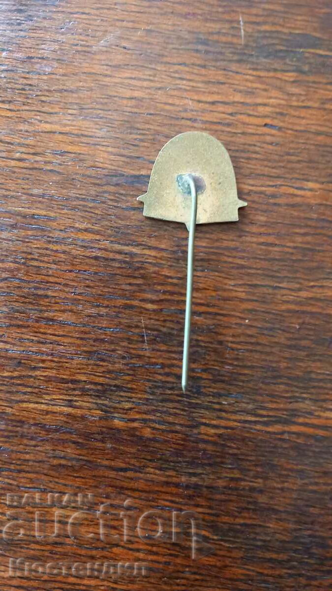 Auction OLD GLACIER HAND BADGE BRONZE ENAMEL Auction OLD GLACIER HAND BADGE BRONZE ENAMEL