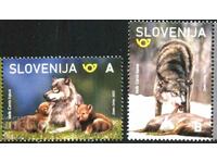 Чисти марки Фауна Вълци  2022 от  Словения
