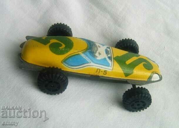 Стара ламаринена играчка кола количка "Стрела Л-5", СССР с цена 10.00 лв. | € 5.11 Стара ламаринена играчка кола количка "Стрела Л-5", СССР с цена 10.00 лв. | € 5.11