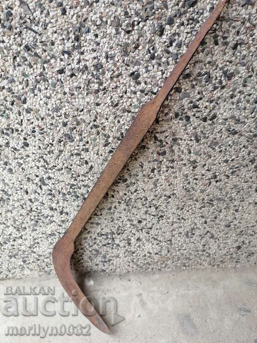 Old hand-made fork, wrought iron, chopper - 6 Old hand-made fork, wrought iron, chopper - 6