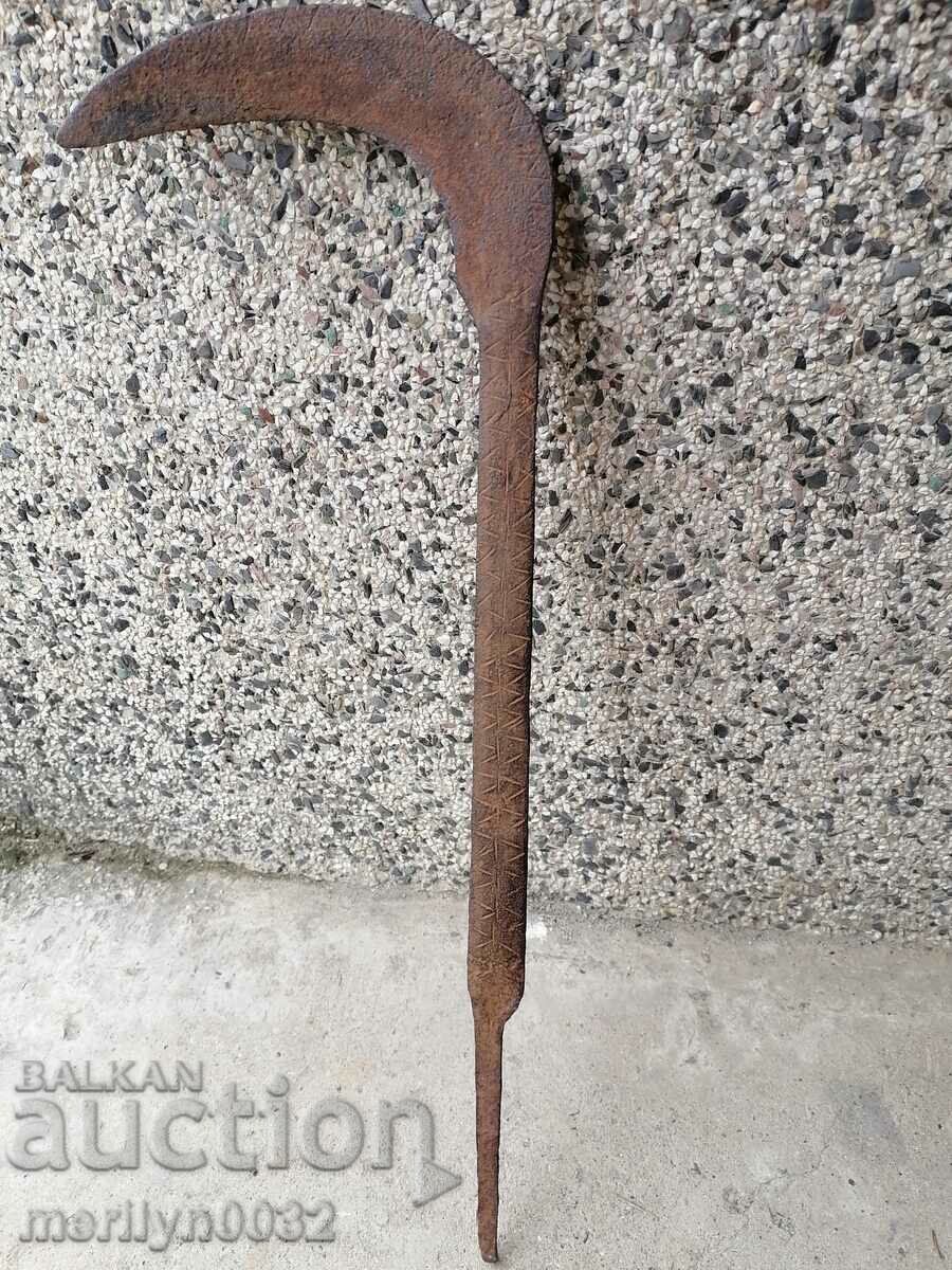 Old hand-made fork, wrought iron, chopper - 7 Old hand-made fork, wrought iron, chopper - 7