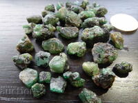 natural emerald beryl on matrix unique lot 250.00 carats