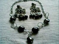 beautiful necklace and bracelet earrings ses natural kameni ecrystals