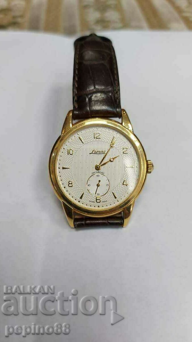 Lorenz 18k gold wristwatch limited edition of 500 pcs.