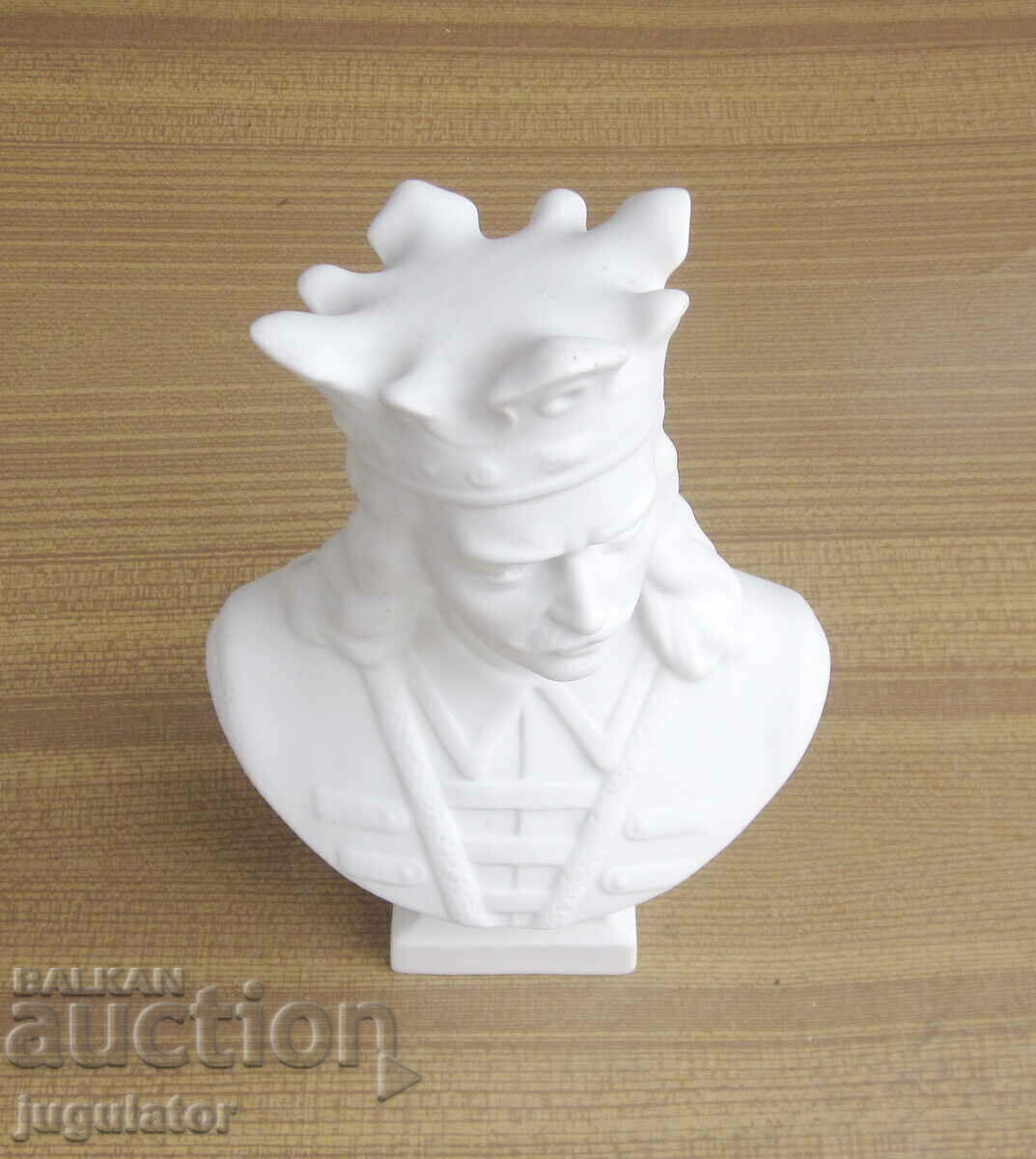 old porcelain figure old bust of the Romanian King Stephen - 5 old porcelain figure old bust of the Romanian King Stephen - 5