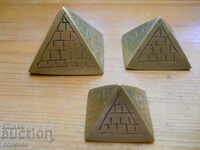 bronze pyramids