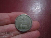 1949 год Алжир 20 франка
