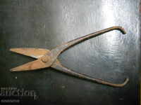 old forged tinsmith's shears