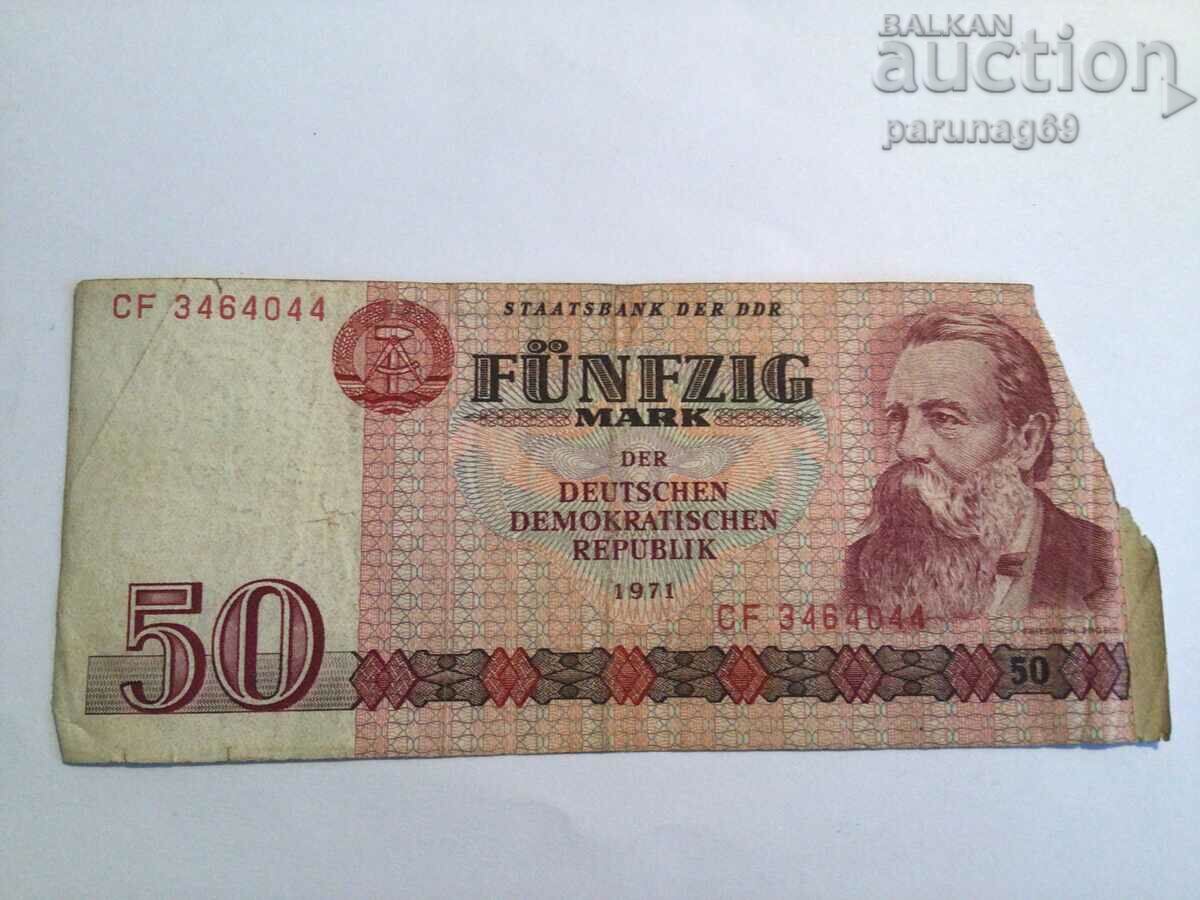 Германия ГДР 50 марки 1971 година