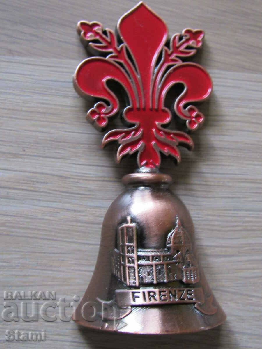 3D Metal bell magnet from Florence, Italy-2 - 5 3D Metal bell magnet from Florence, Italy-2 - 5