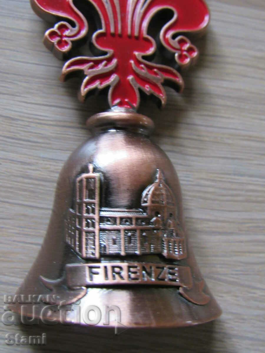 3D Metal bell magnet from Florence, Italy-2 - 6 3D Metal bell magnet from Florence, Italy-2 - 6