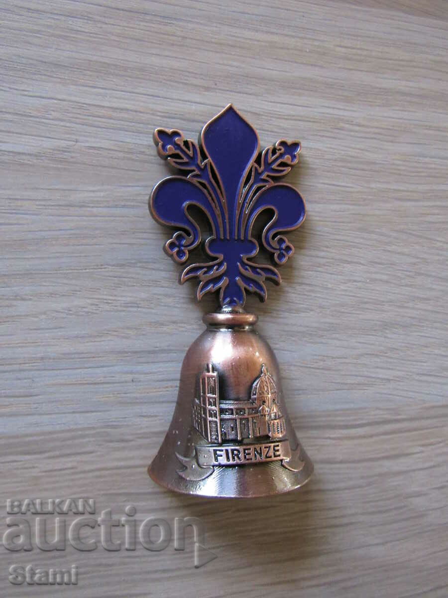 3D Metal bell magnet from Florence, Italy-2 - 6 3D Metal bell magnet from Florence, Italy-2 - 6