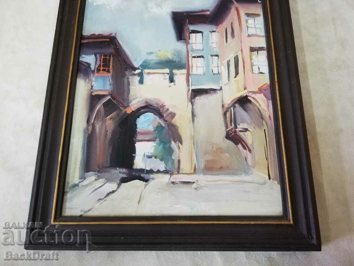 Auction  Picture, Hisar Kapia-Plovdiv, artist Hristo Vlashev, 1994.