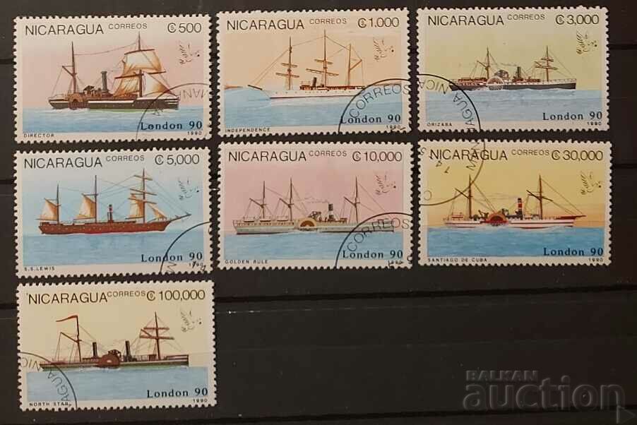 Nicaragua 1990 Seria de marcă a navelor