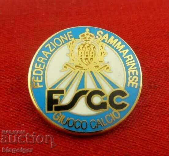 Delivery of SAN MARINO FOOTBALL FEDERATION-OFFICIAL BADGE-EMAIL