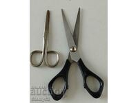 2 old small scissors 10 cm and 16 cm long