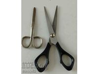 2 old small scissors 10 cm and 16 cm long