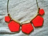old gilded necklace sess natural camac