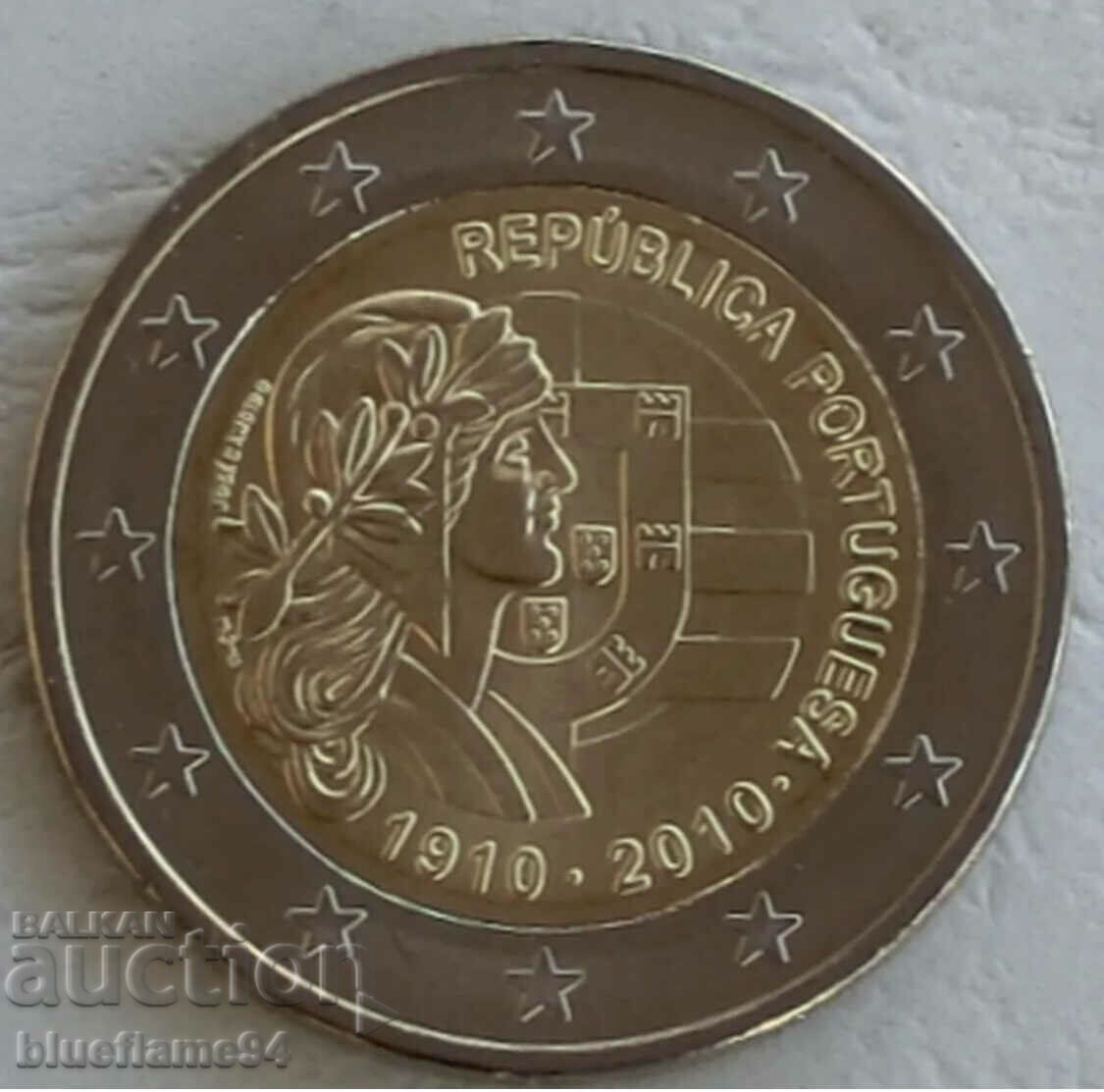 2 евро Португалия 2010
