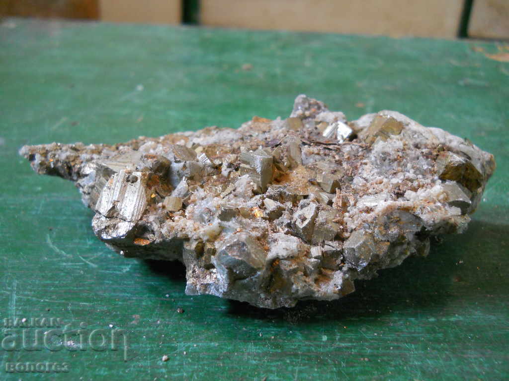 Mountain crystal in pyrite Mountain crystal in pyrite