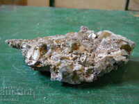 Mountain crystal in pyrite