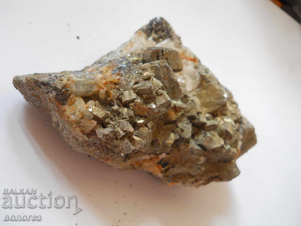 Auction Mountain crystal in pyrite Auction Mountain crystal in pyrite