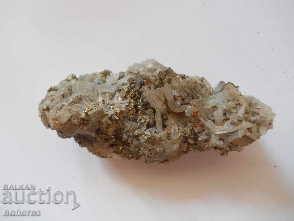 Mountain crystal in pyrite with price 8.00 BGN | € 4.09 Mountain crystal in pyrite with price 8.00 BGN | € 4.09
