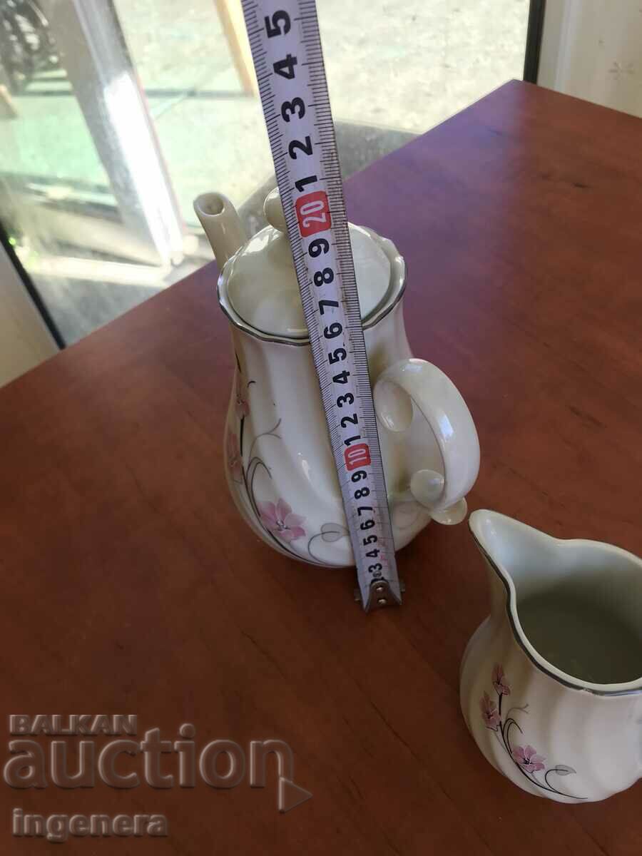 Auction PORCELAIN POT KETTLE POT SET BULGARIA Auction PORCELAIN POT KETTLE POT SET BULGARIA