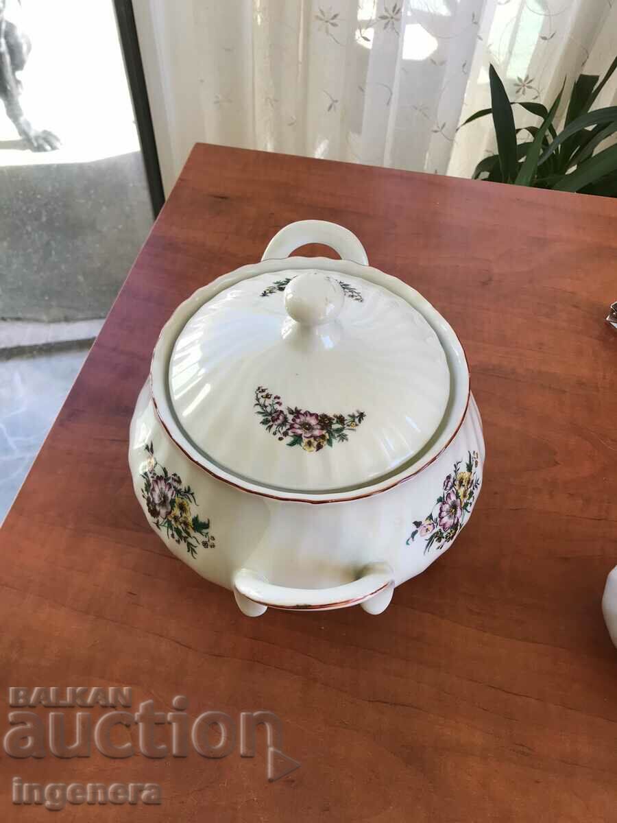 PORCELAIN SOUP BOARD SOSIERA SET BULGARIA - 5 PORCELAIN SOUP BOARD SOSIERA SET BULGARIA - 5