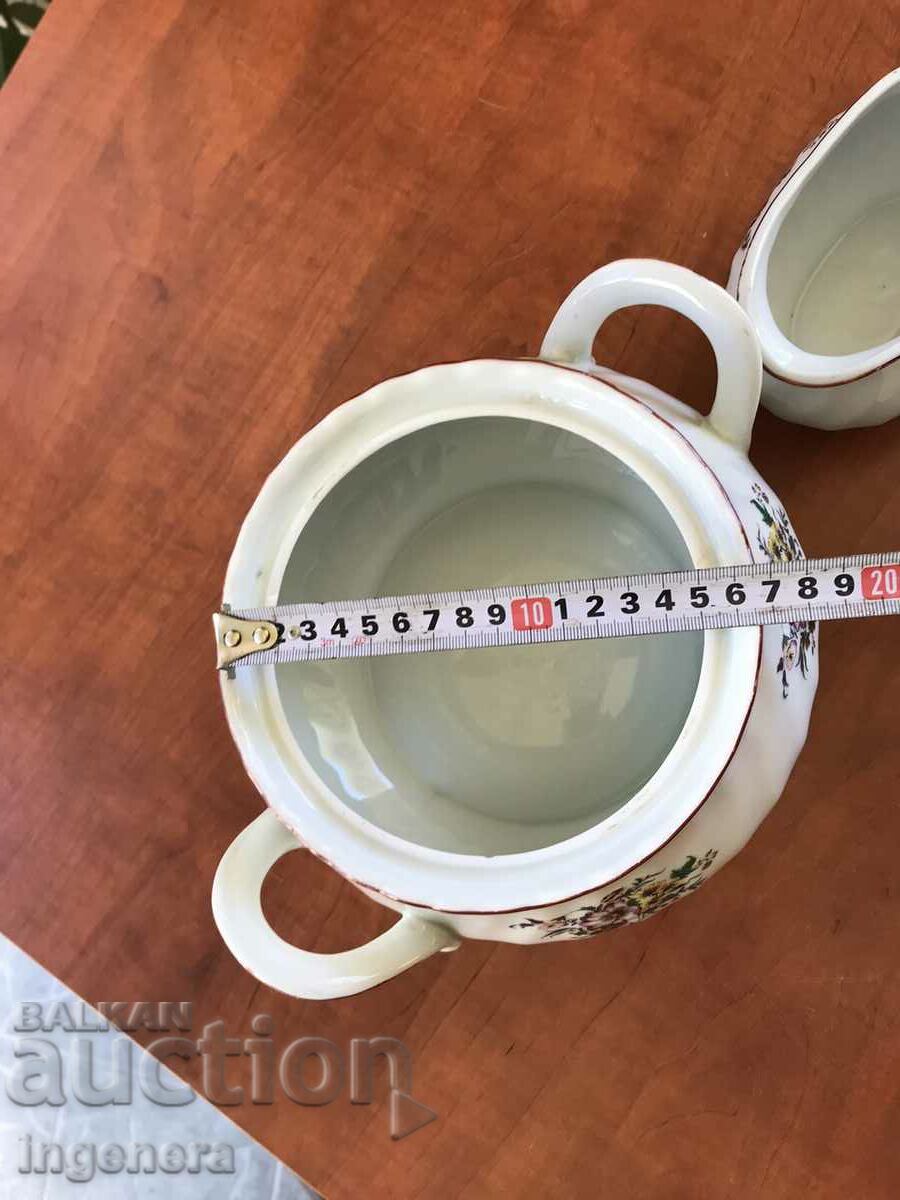 PORCELAIN SOUP BOARD SOSIERA SET BULGARIA - 6 PORCELAIN SOUP BOARD SOSIERA SET BULGARIA - 6