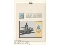 Harta mărcilor maxim Trenuri Locomotive Elveția 1983