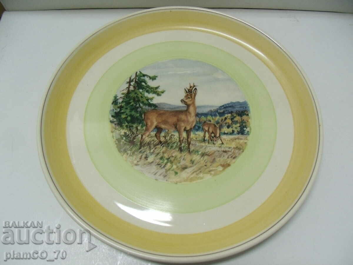 No.*6900 old porcelain plate - diameter 25.5 cm with price 15.00 BGN | € 7.67