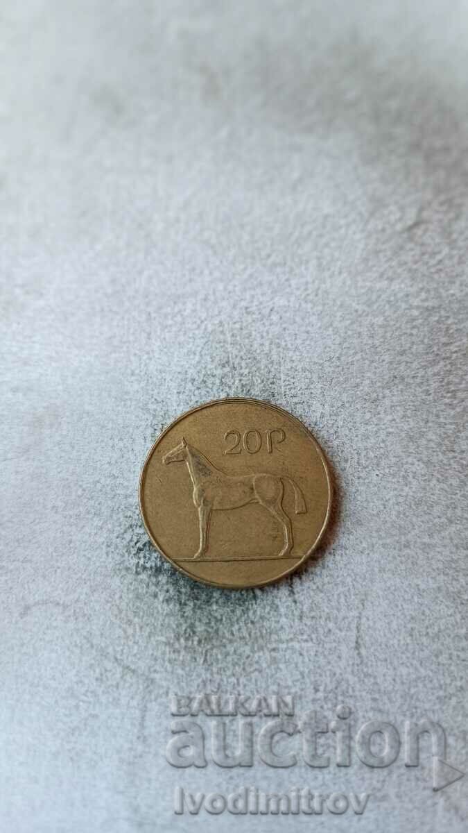 Irlanda 20 pence 1996